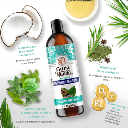 Enjuague bucal con 7 aceites esenciales