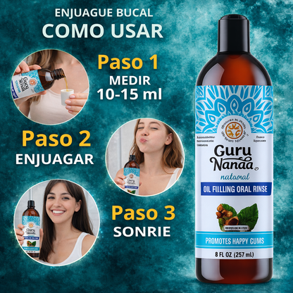 Enjuague bucal con 7 aceites esenciales